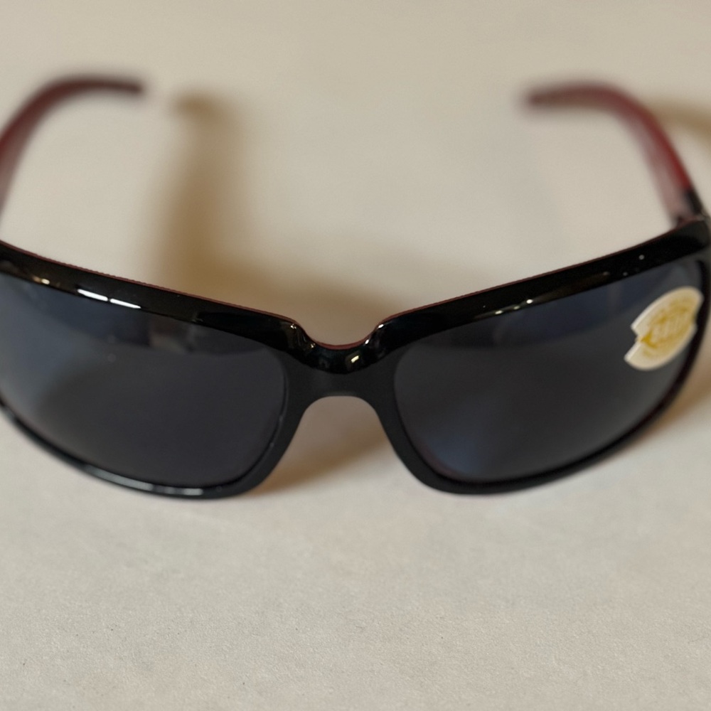 Costa Isabela Black / Coral Polarized Sunglasses with Gray 580P Lenses